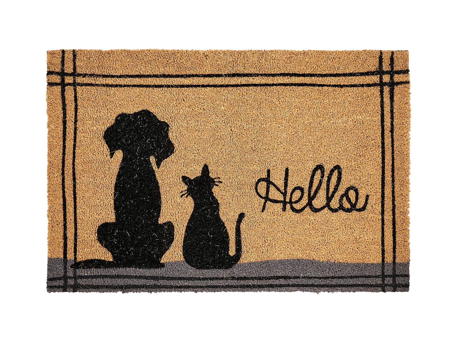 Paillasson MARAGANG Naturel 60 x 90 cm Chat Chien Fibre de coco