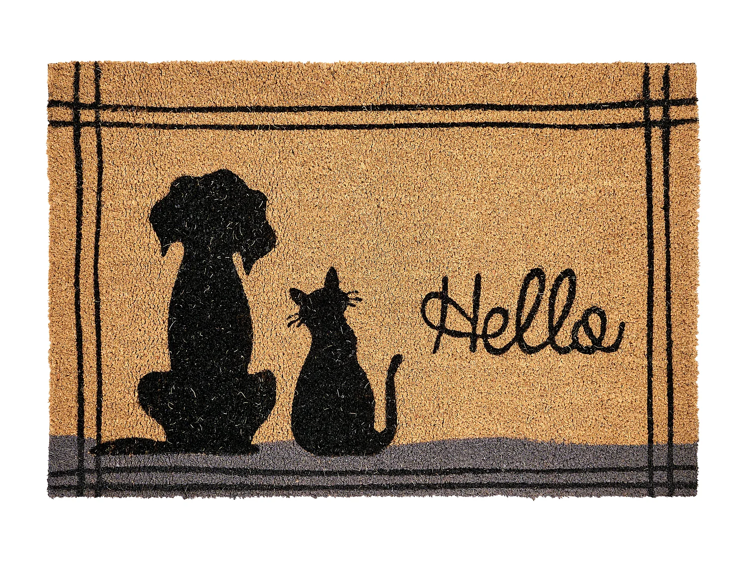 Paillasson MARAGANG Naturel 60 x 90 cm Chat Chien Fibre de coco