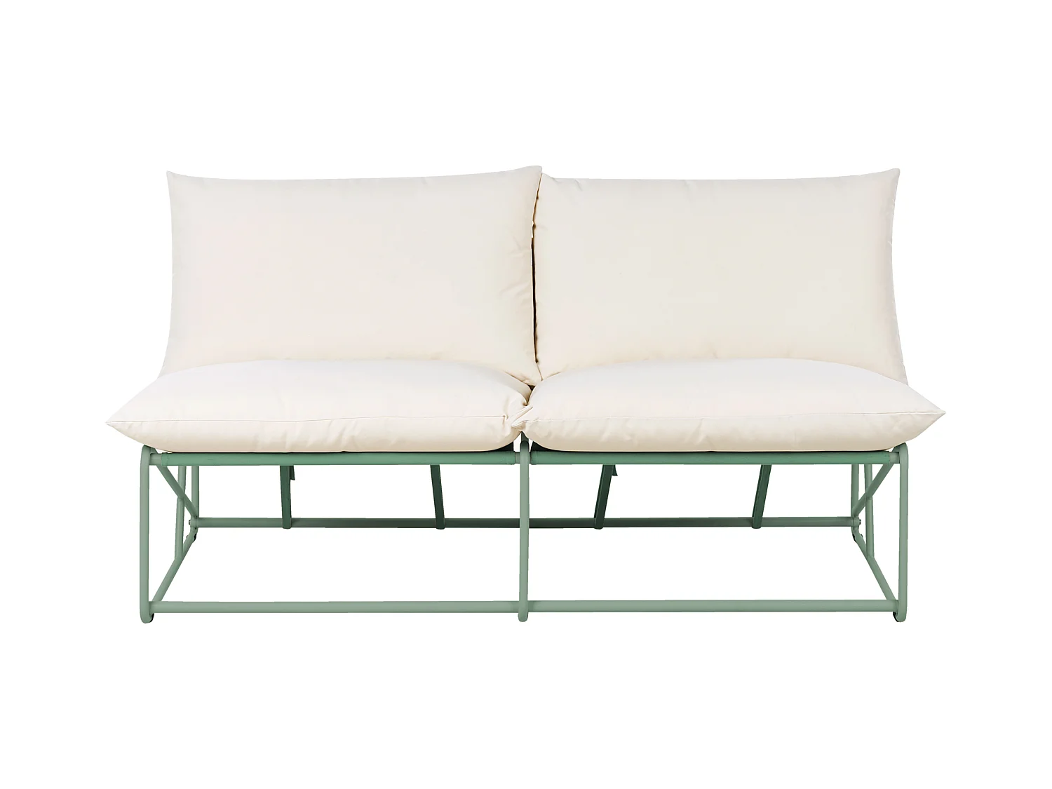 Canapé de jardin 2 places PICO Métal Vert