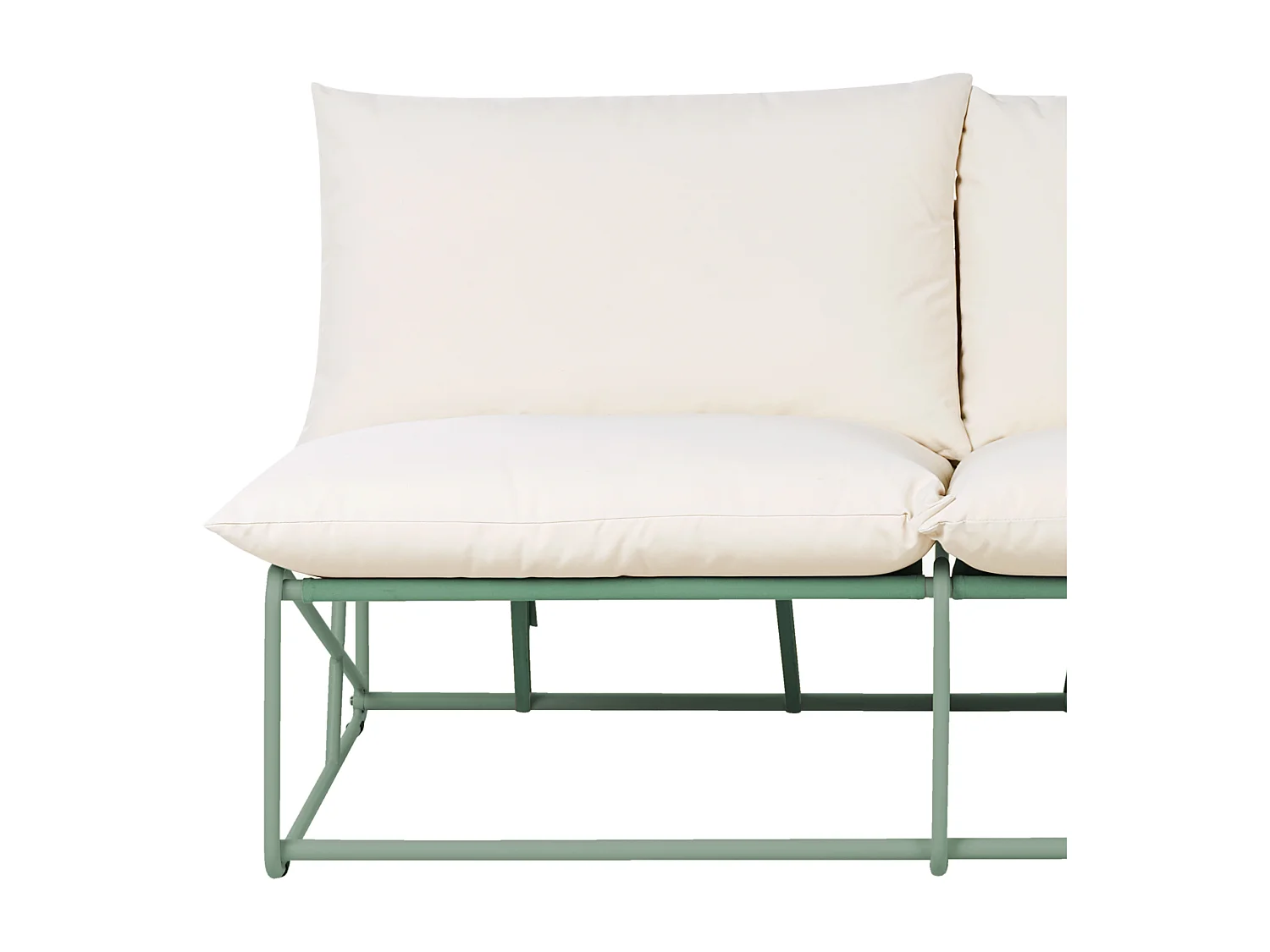 Canapé de jardin 2 places PICO Métal Vert