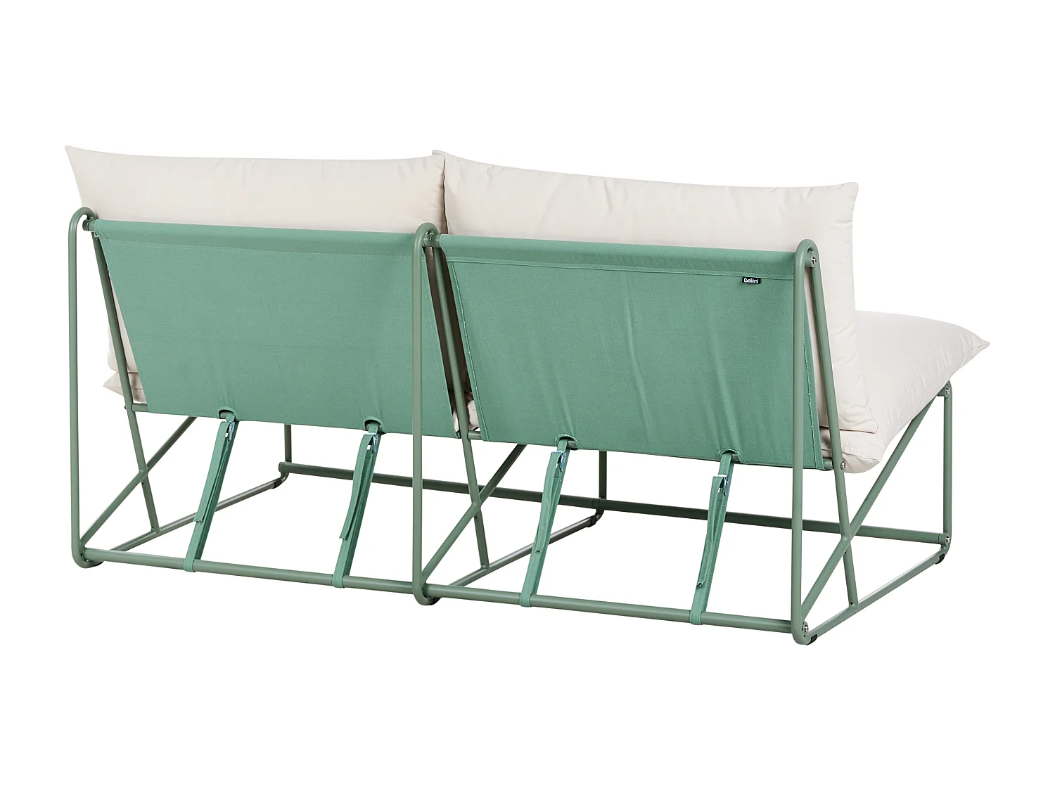 Canapé de jardin 2 places PICO Métal Vert