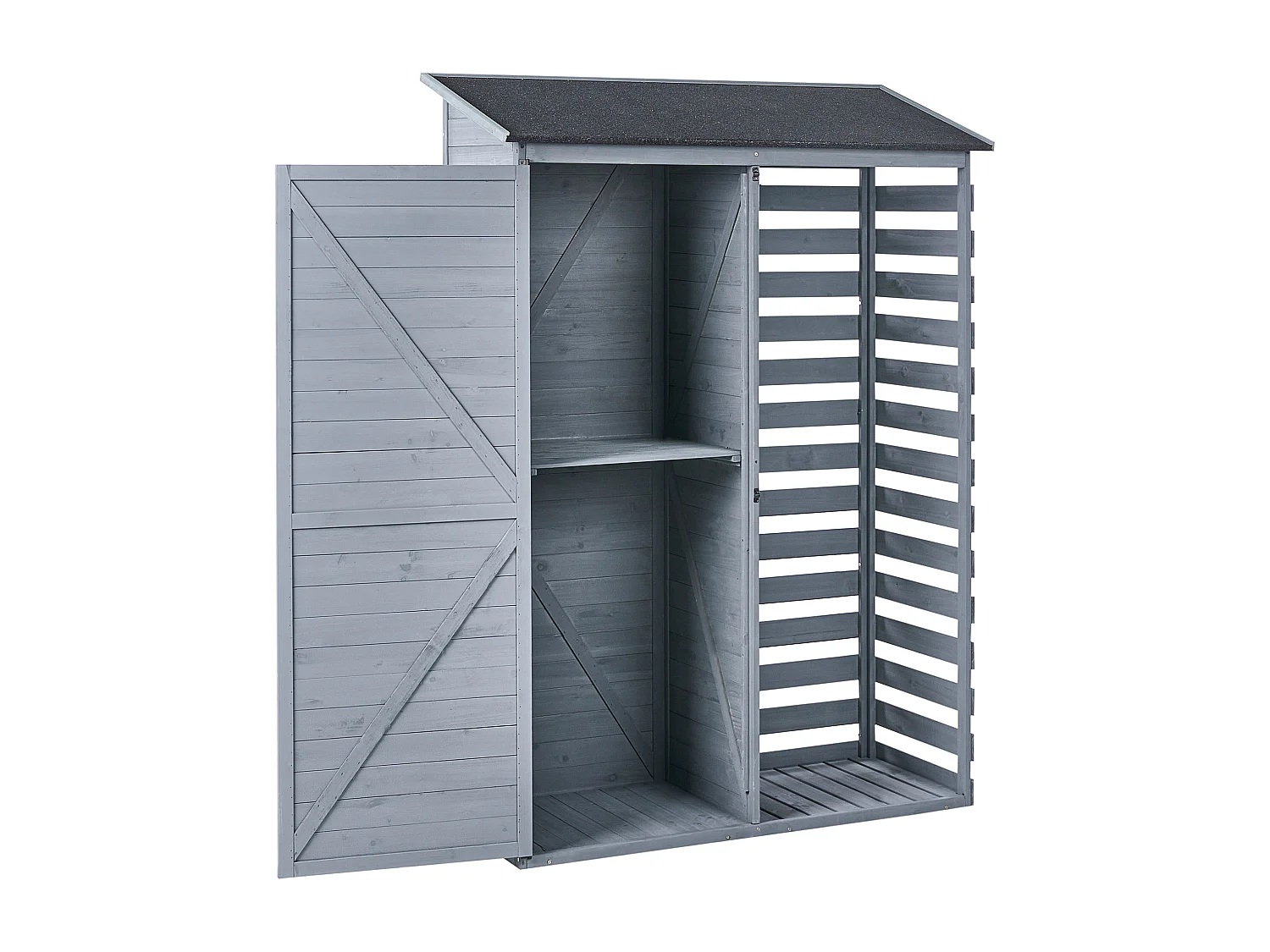 Remise à outils CENGIO 130 cm 57 cm Gris