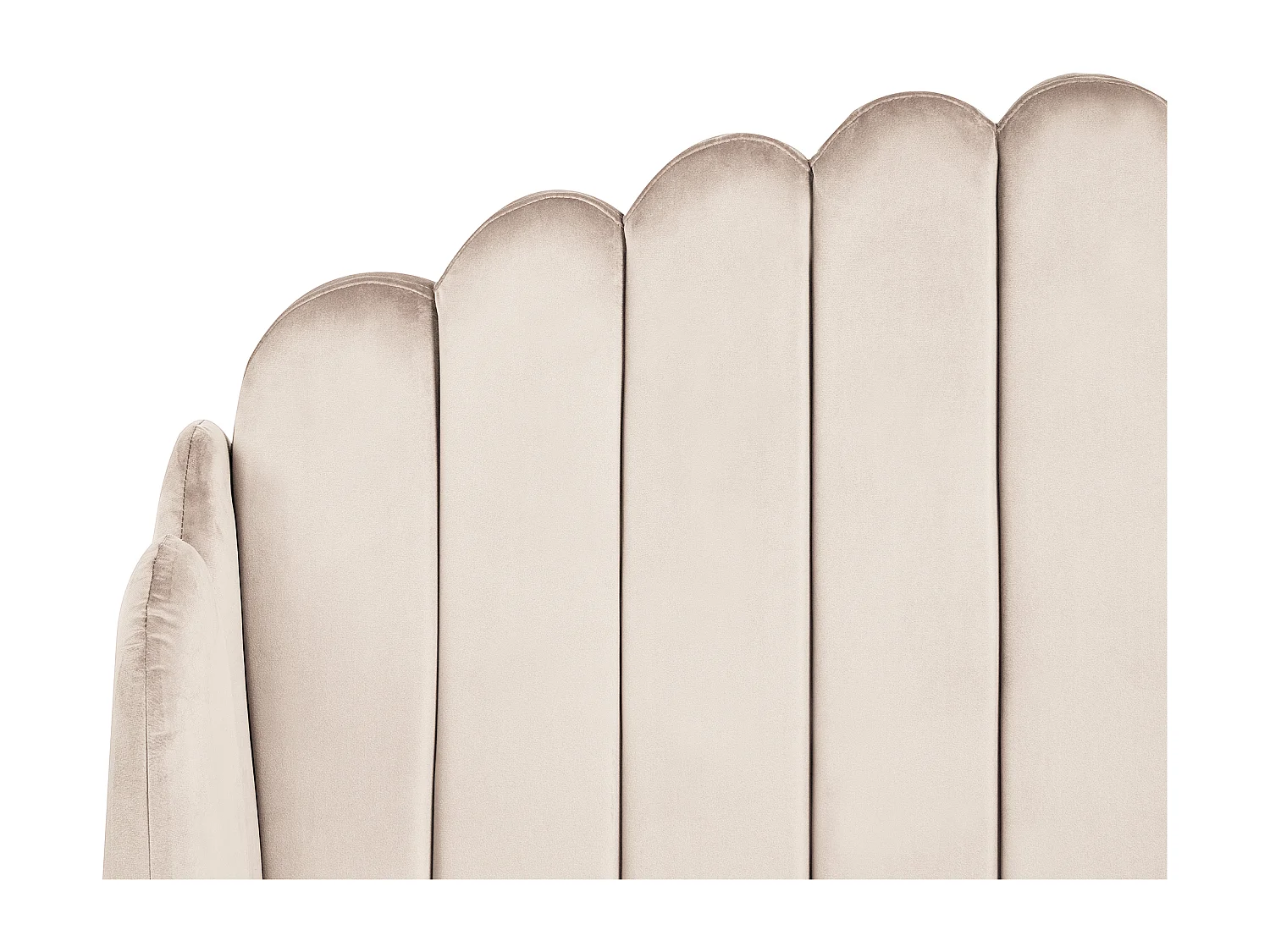 Lit avec sommier Tissu AMBILLOU 120 x 200 cm Beige clair