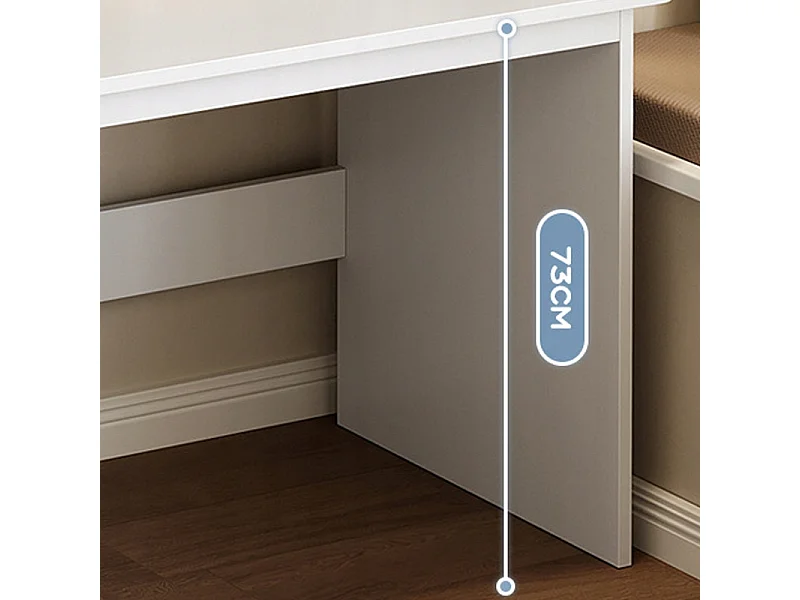 Biurko komputerowe białe loft pod laptop stolik z regałem gamingowe duże