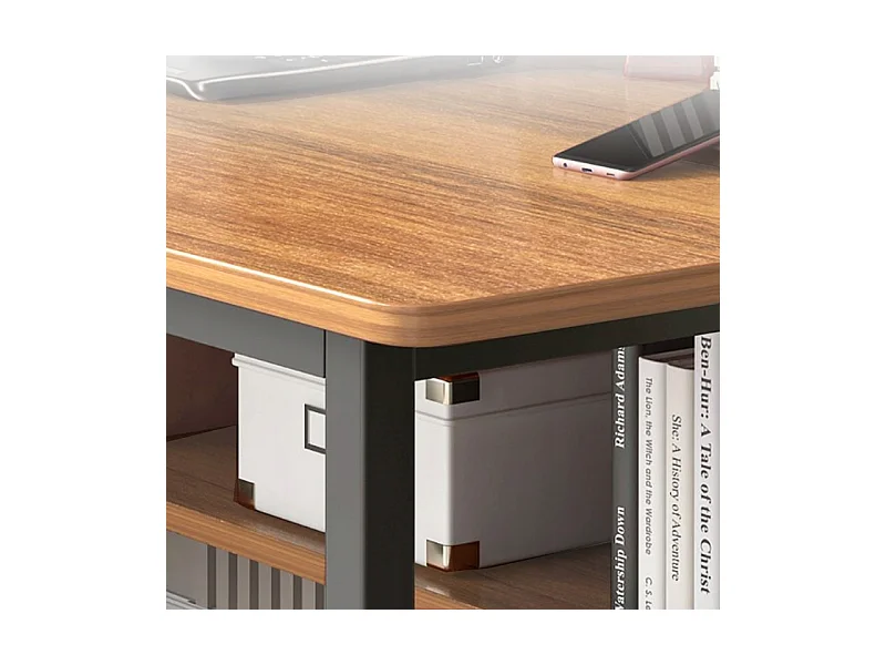 Biurko komputerowe ciemny buk pod laptop stolik gamingowe nowoczesne 120 cm