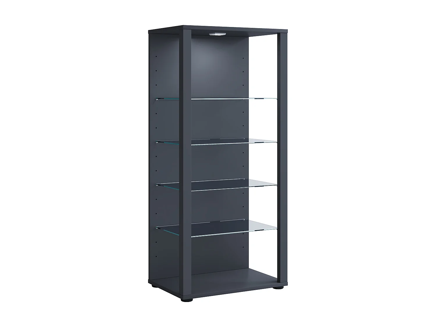 Standing cabinet Glasol Black H. 115 x W. 52 x D. 35 cm