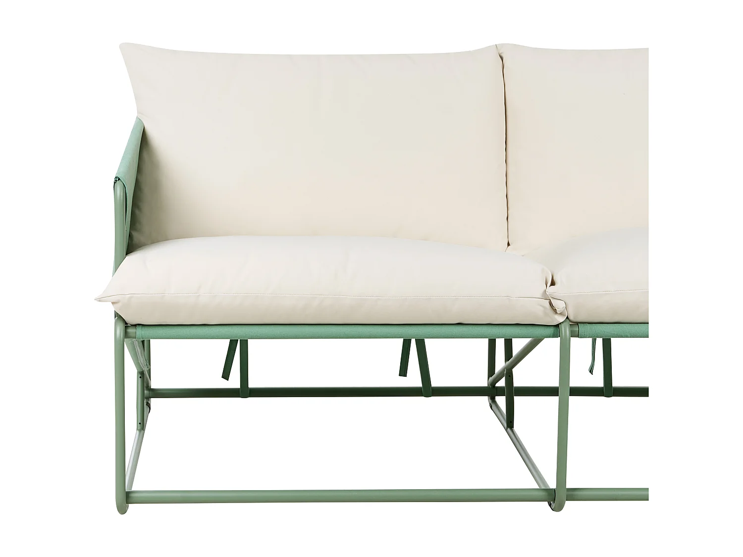 Canapé de jardin 2 places PONTE Métal Vert