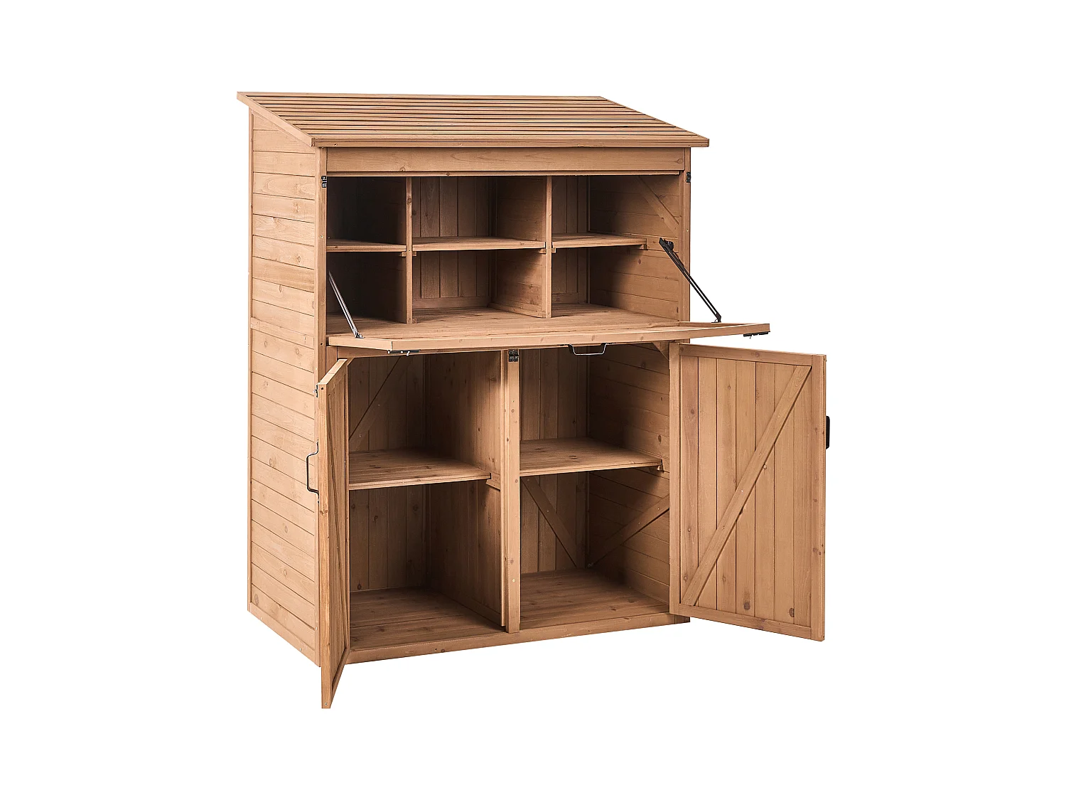 Remise à outils TOFFIA 127 cm 66 cm Marron