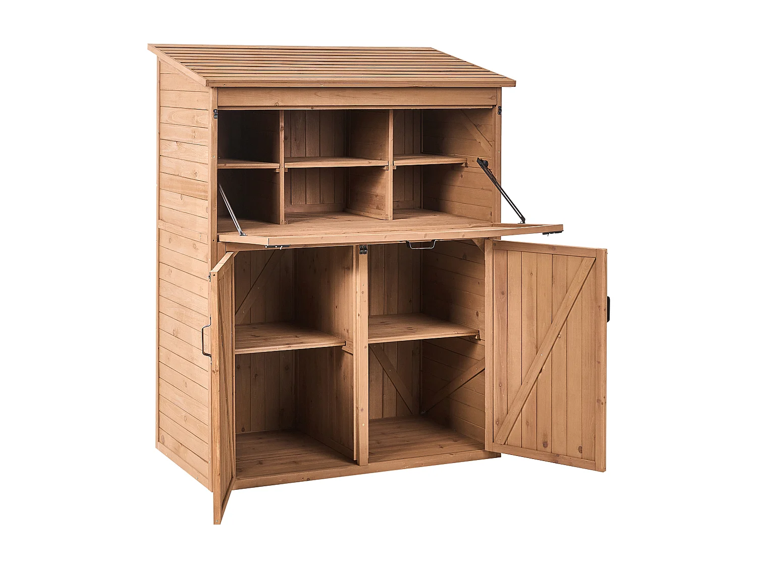 Remise à outils TOFFIA 127 cm 66 cm Marron