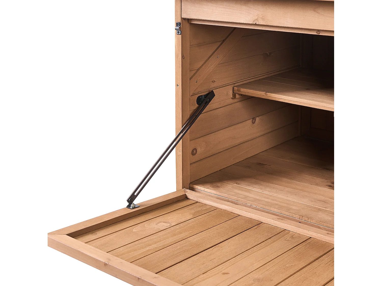 Remise à outils TOFFIA 127 cm 66 cm Bois de sapin Marron