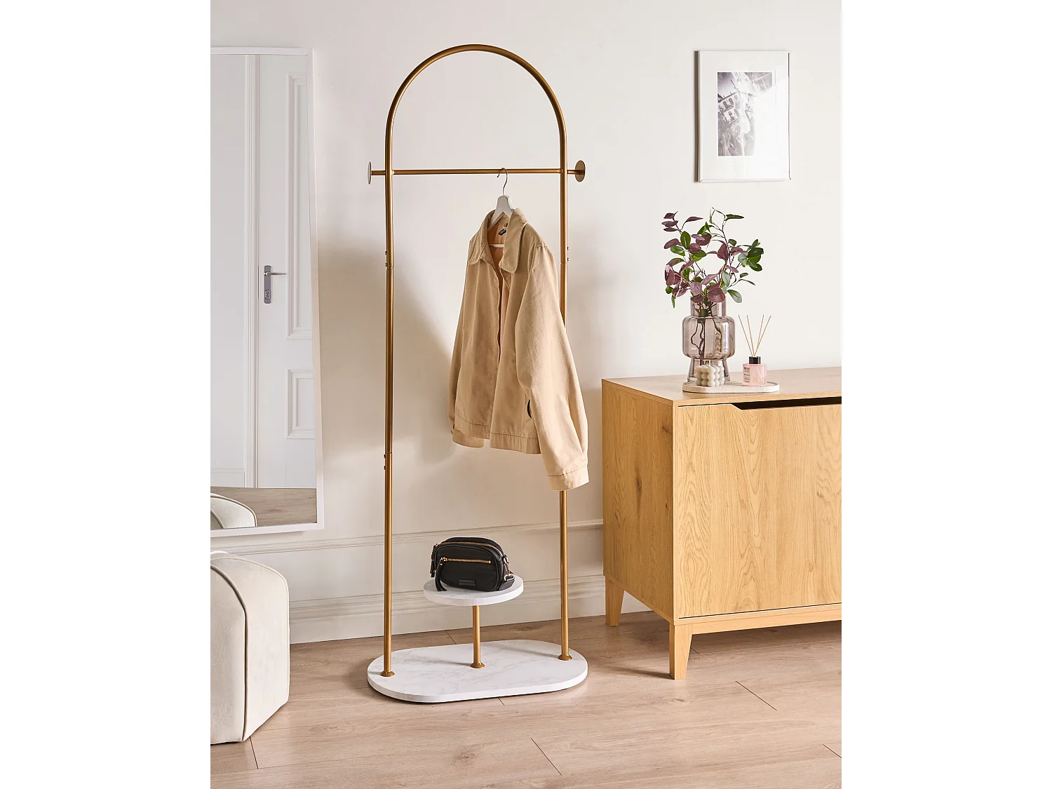 Porte-manteau HARDIN Doré