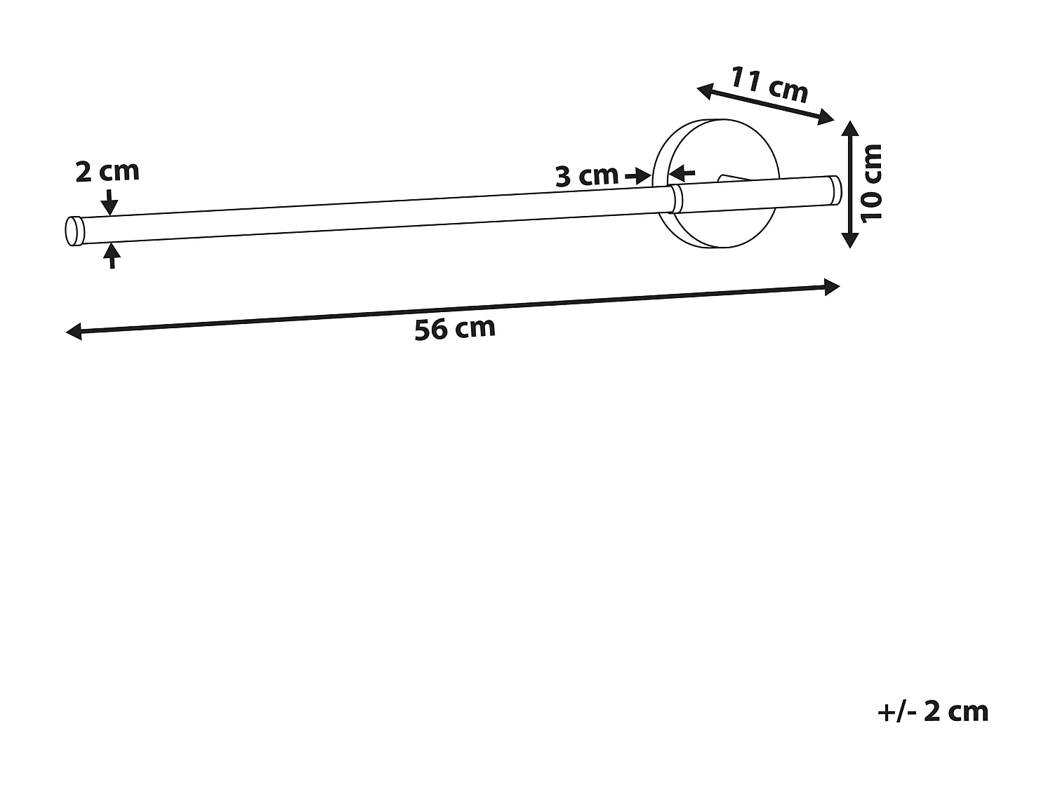 Luminaire LED pour tableau et miroir VOLOGNE Métal Doré