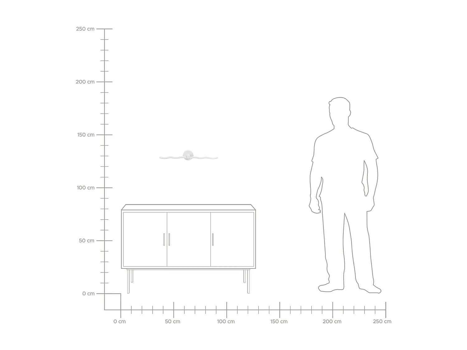 Luminaire LED pour tableau et miroir AILETTE Métal Blanc