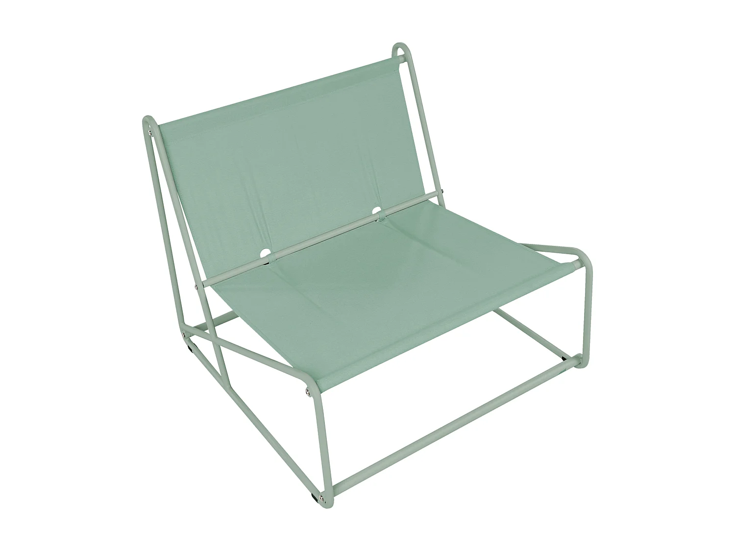 Chaise de jardin avec coussin PICO Métal Vert