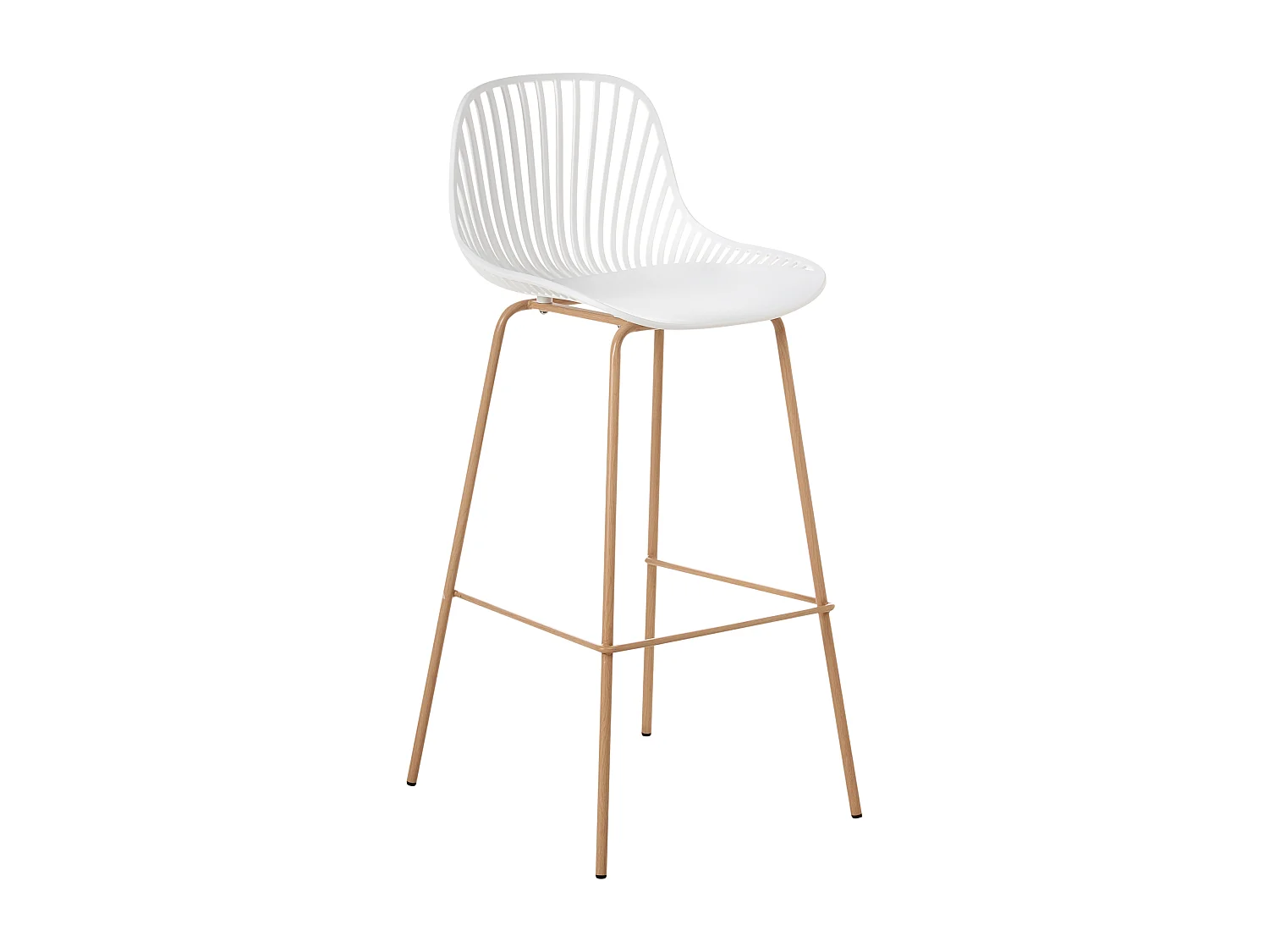 Lot de 4 chaises de bar KLEVE Blanc