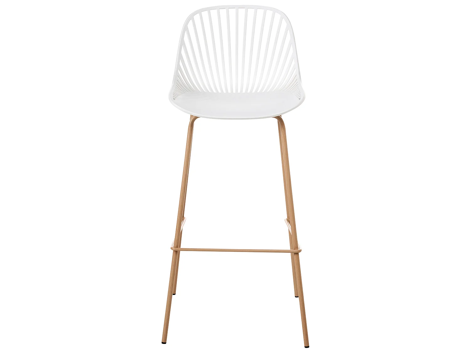 Lot de 4 chaises de bar KLEVE Blanc