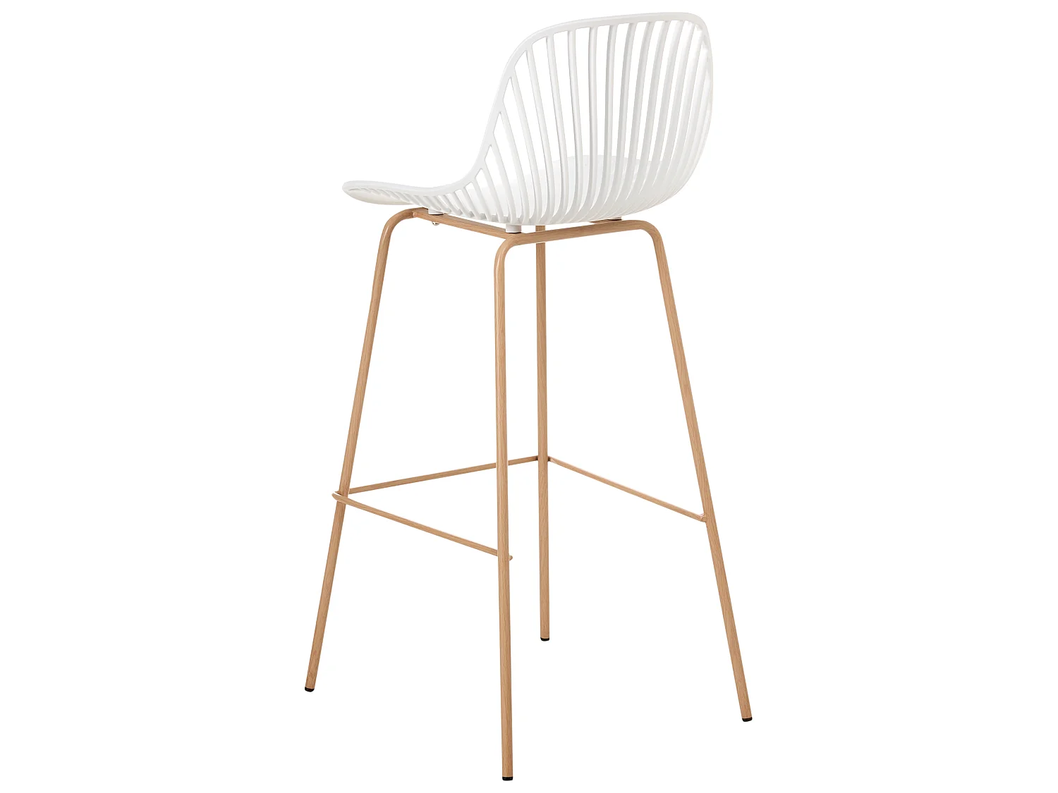 Lot de 4 chaises de bar KLEVE Blanc