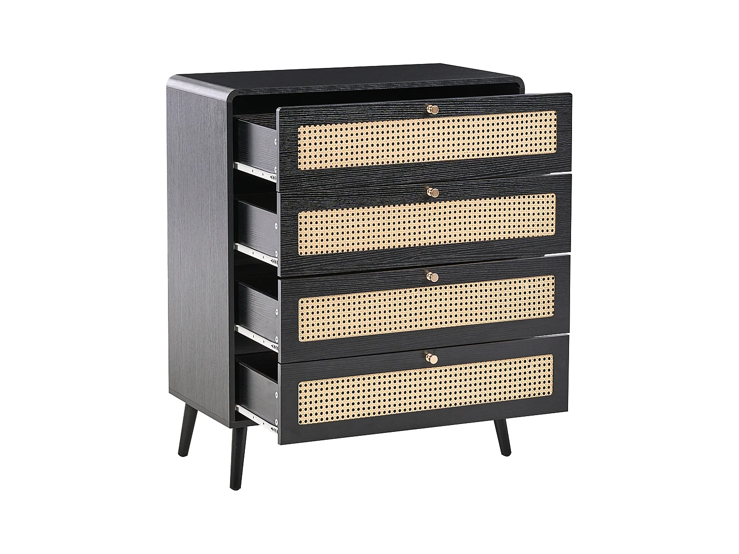 Commode à 4 tiroirs MOURA Noir