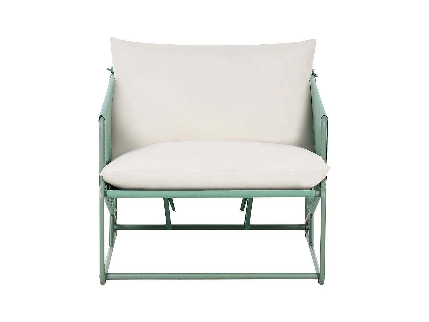 Chaise de jardin avec coussin PONTE Métal Vert