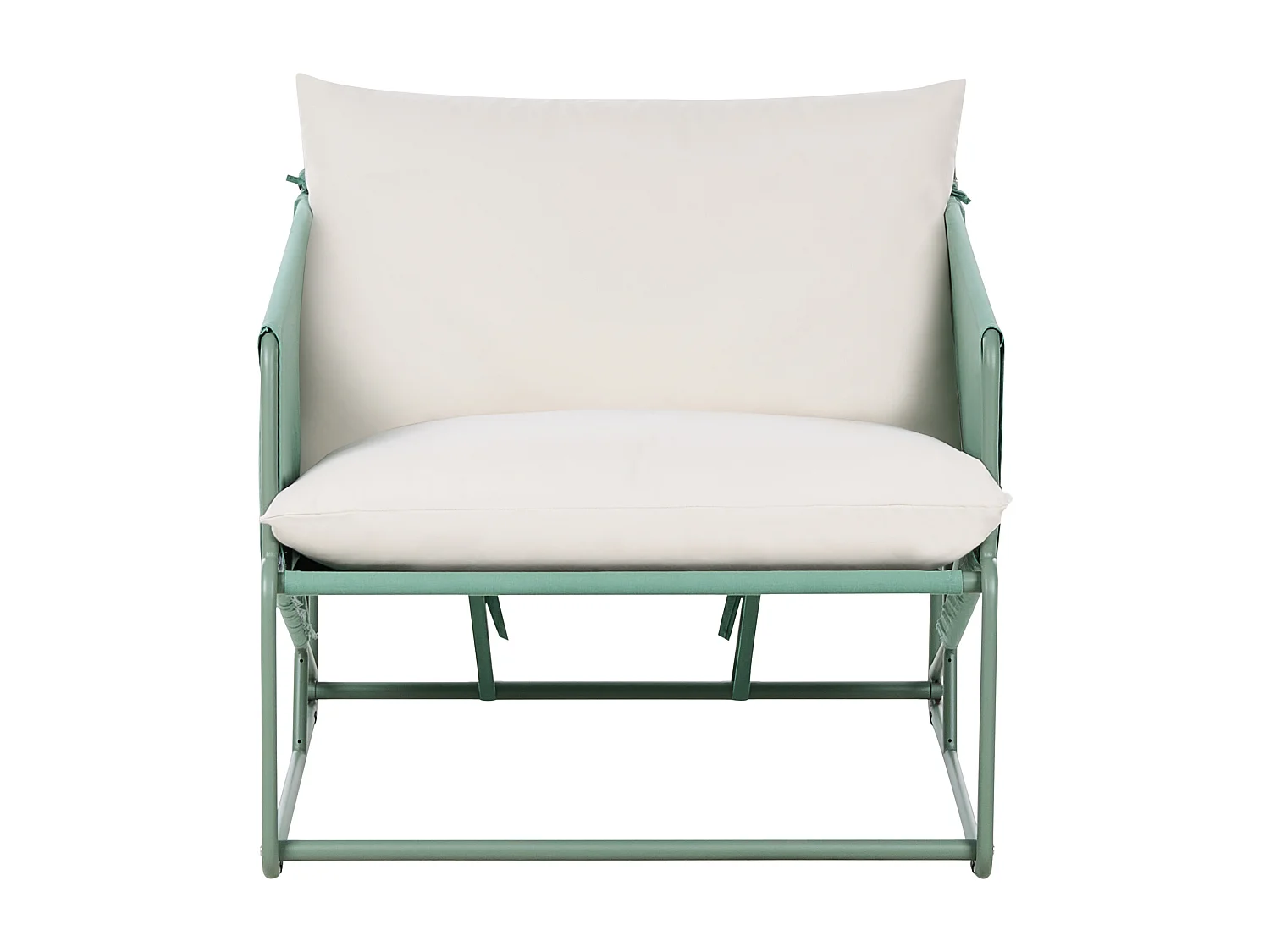 Chaise de jardin avec coussin PONTE Métal Vert