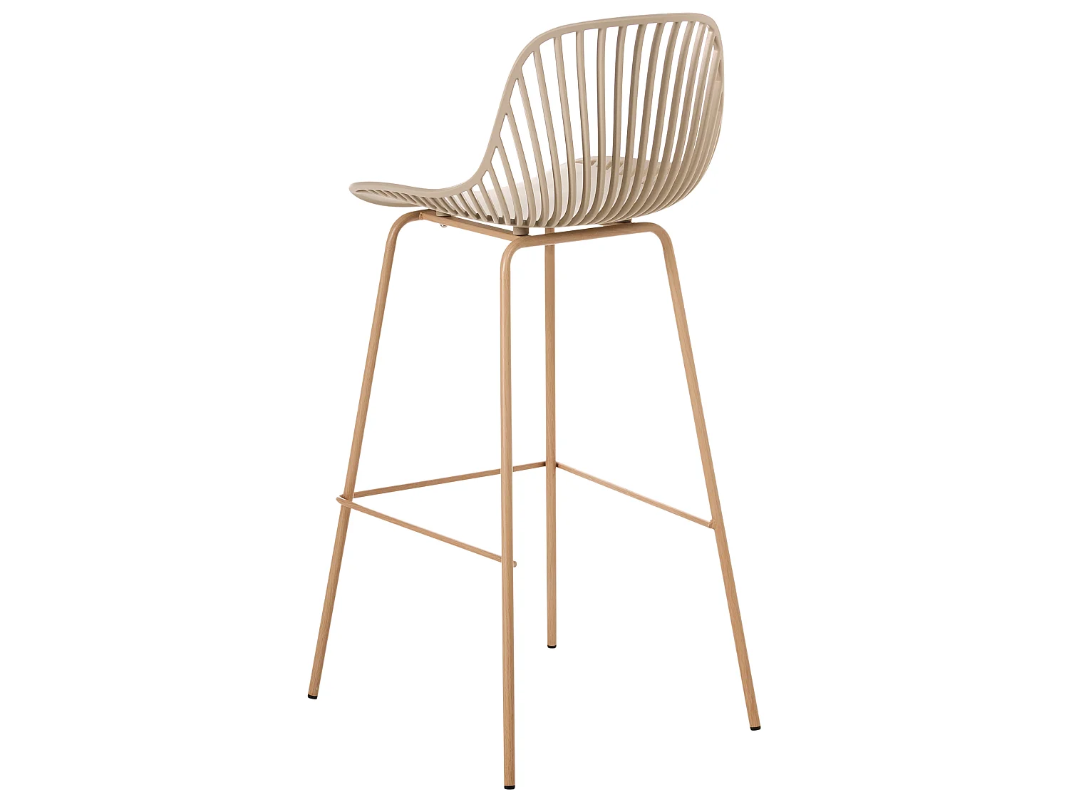 Lot de 4 chaises de bar KLEVE Beige