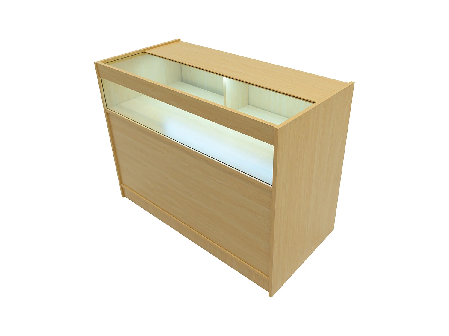 Set Banconi con Illuminazione LED Europa B1200, C1200, TB60 & LM60 - Acero