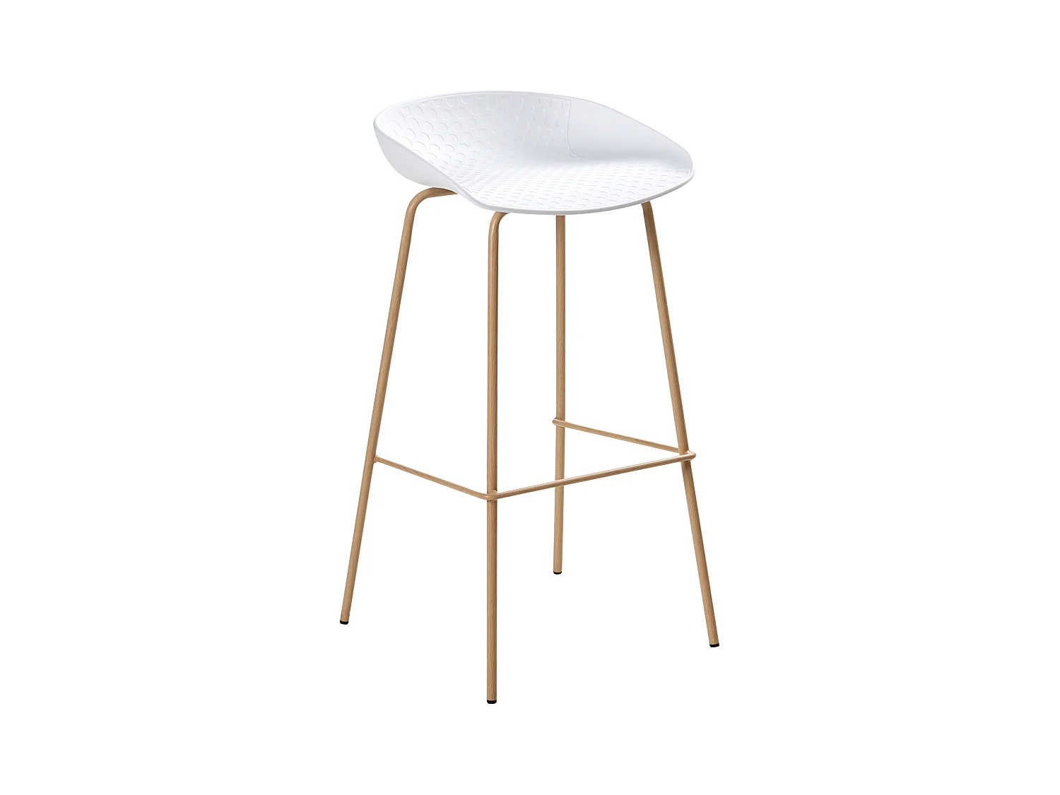Lot de 4 chaises de bar VENLO Blanc