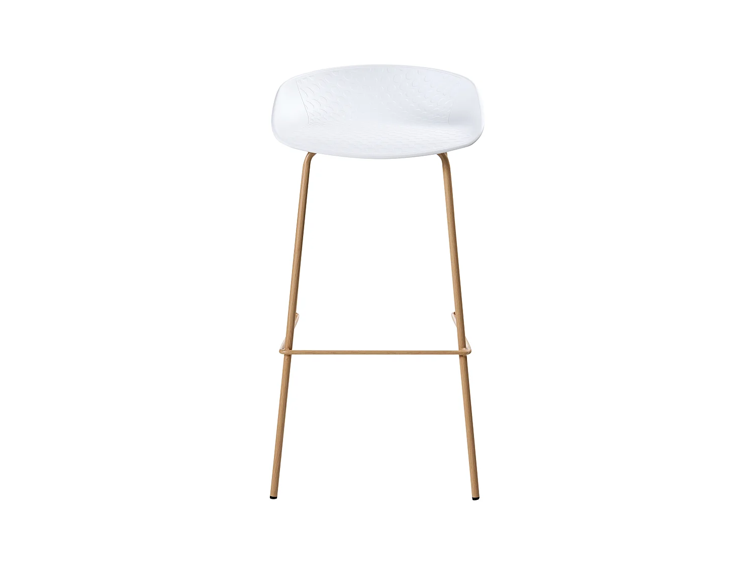 Lot de 4 chaises de bar VENLO Blanc