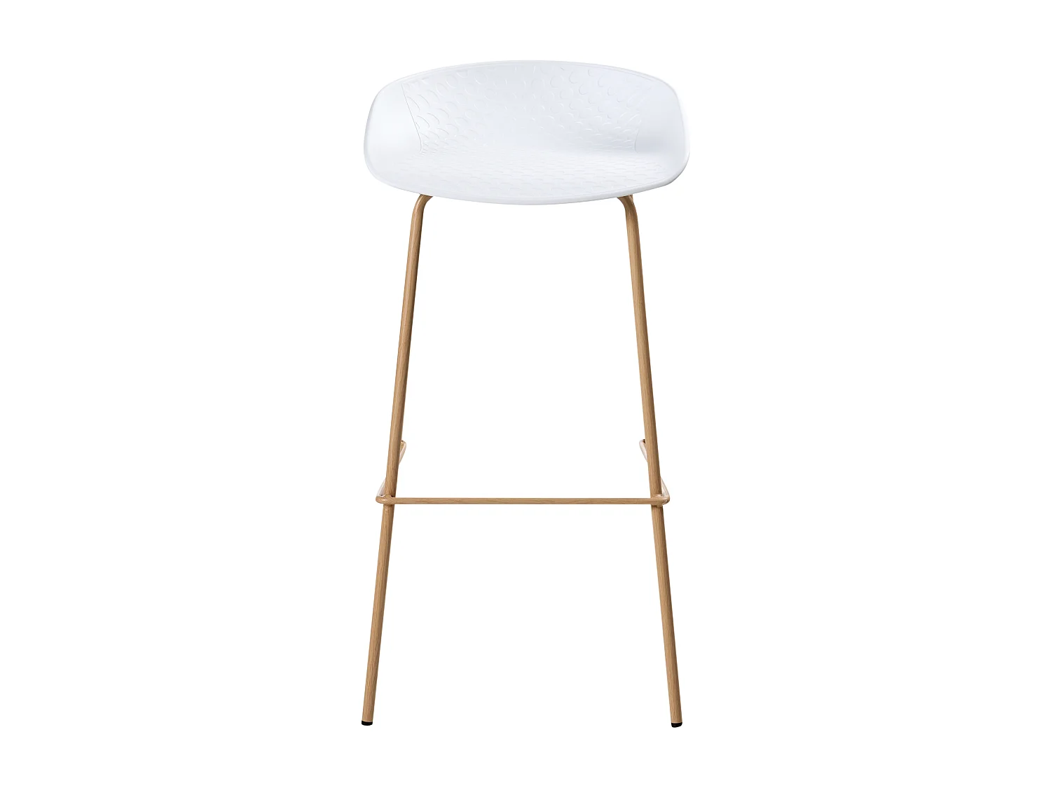 Lot de 4 chaises de bar VENLO Blanc