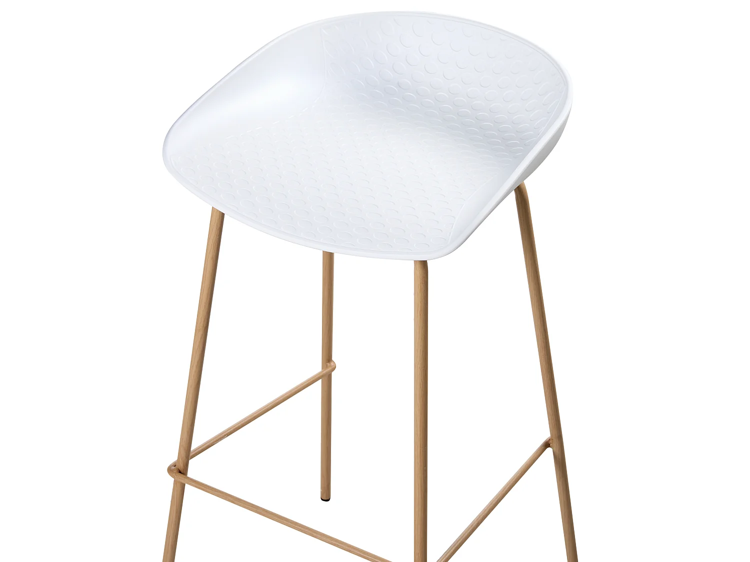 Set of 4 Bar Chairs VENLO White