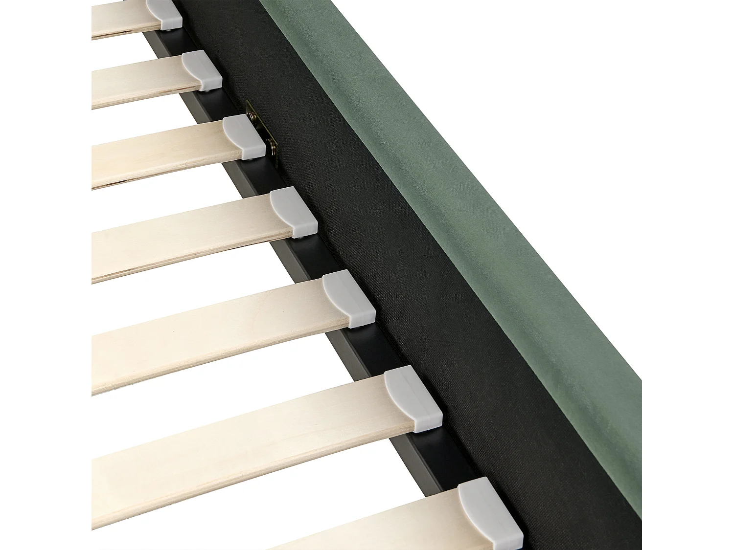 Lit avec sommier Velours AMBILLOU 120 x 200 cm Vert