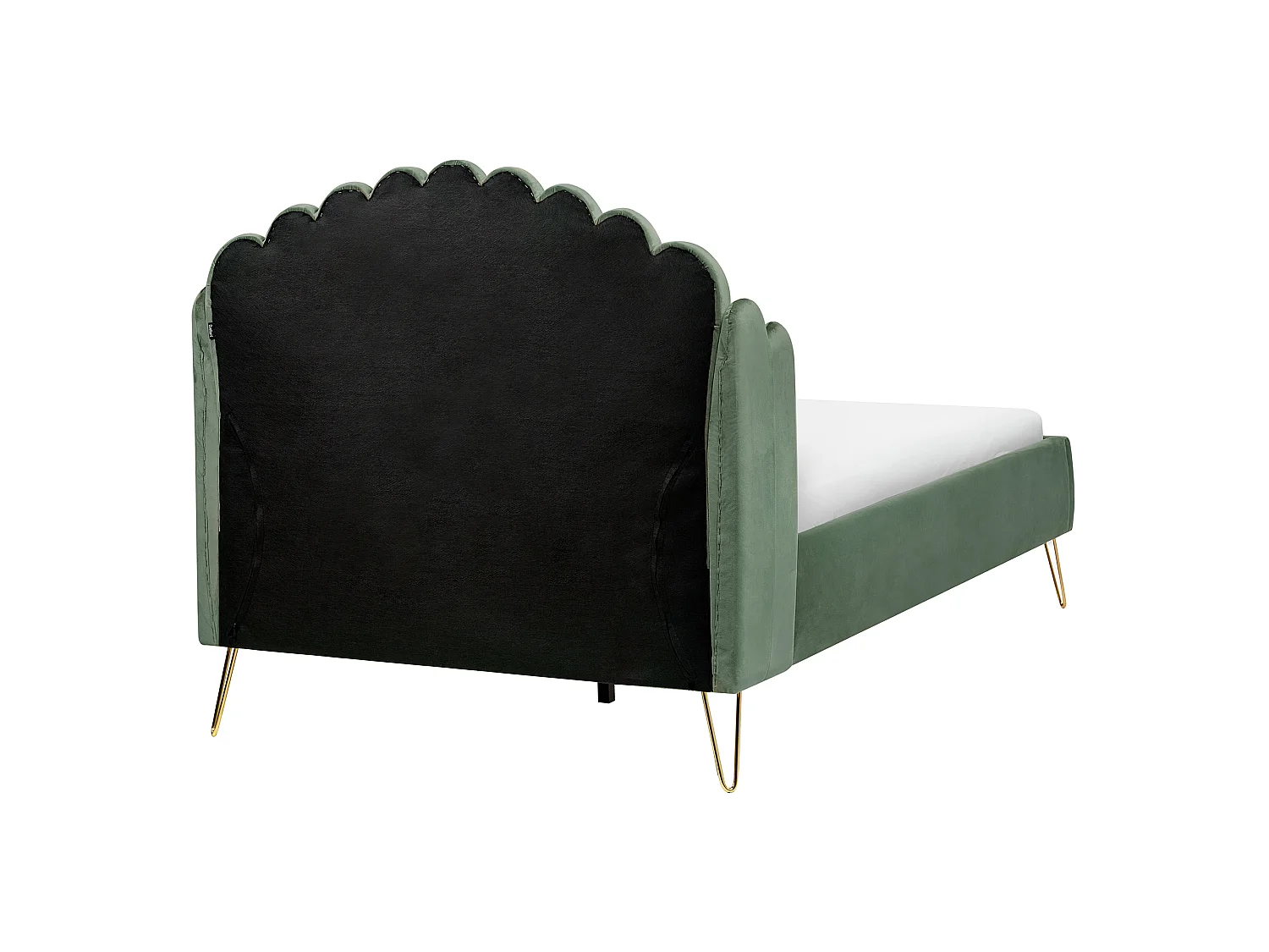 Bed Velvet AMBILLOU 120 x 200 cm (EU Small Double) Green