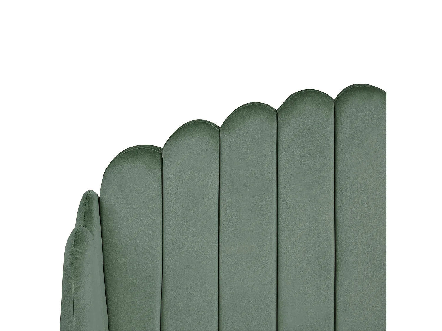Bed Velvet AMBILLOU 120 x 200 cm (EU Small Double) Green