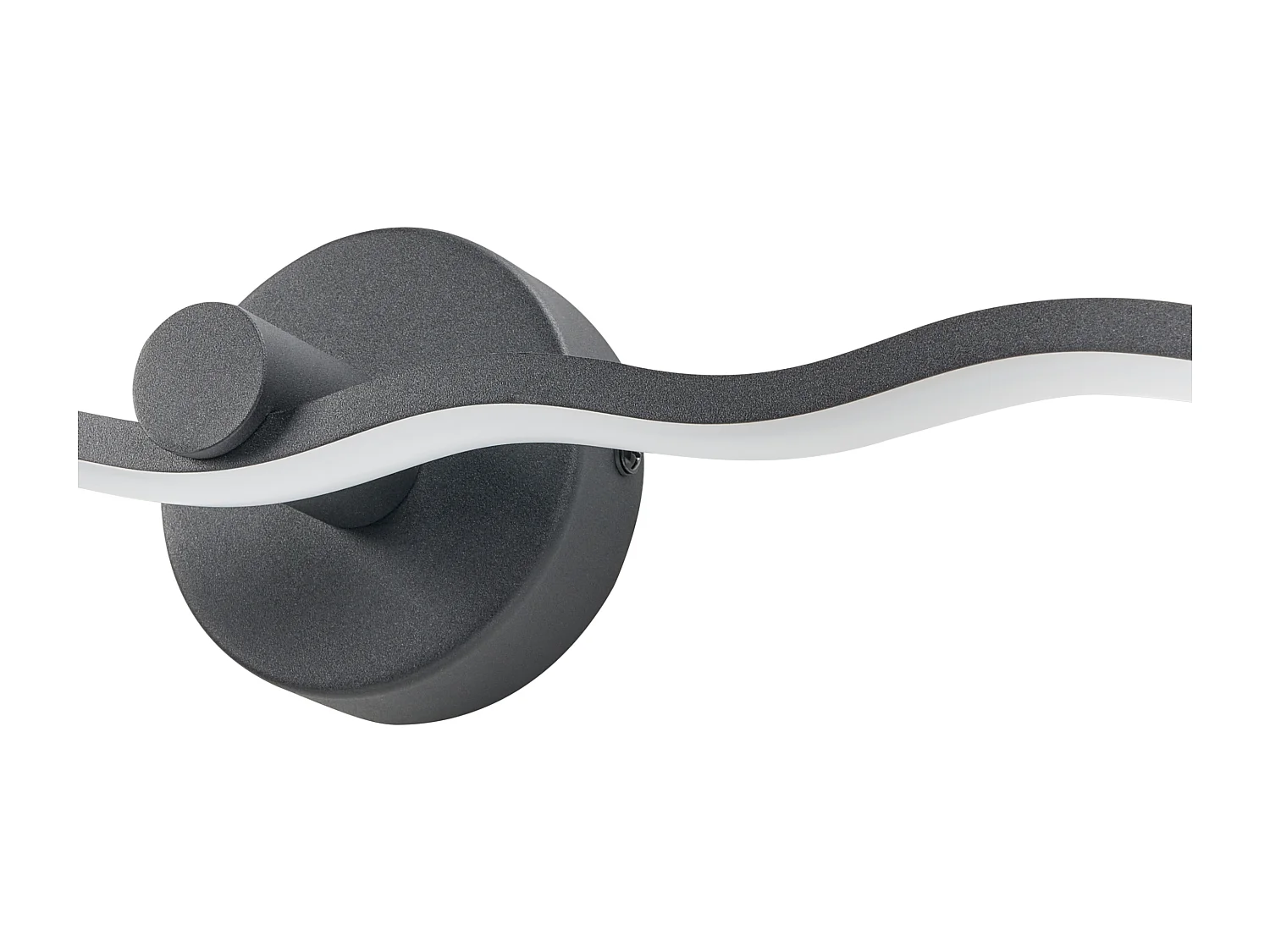 Luminaire LED pour tableau et miroir AILETTE Métal Noir