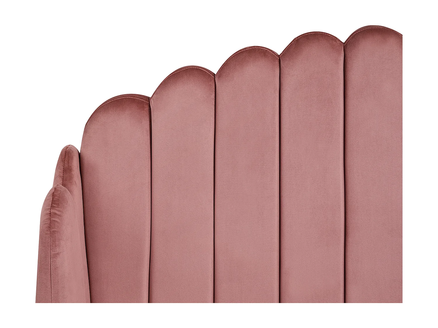 Lit avec sommier Velours AMBILLOU 120 x 200 cm Rose
