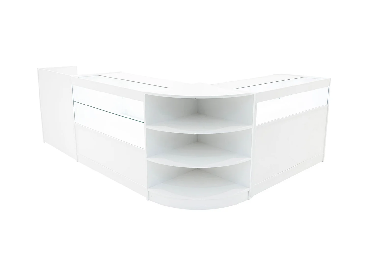 Comptoirs de Vente à LED Ensemble Europa - Blanc LM60, B1200, C1200, TB60