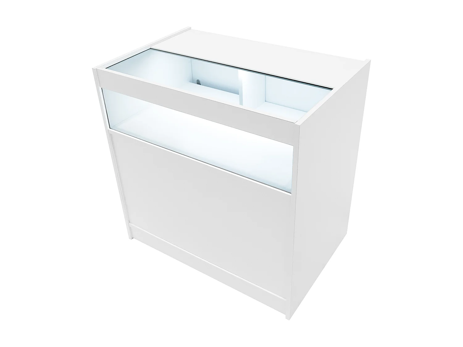 Set Mostradores Comerciales con Luz LED "EUROPA"  LM60 + B900 + C900 + TB60 – Blanco