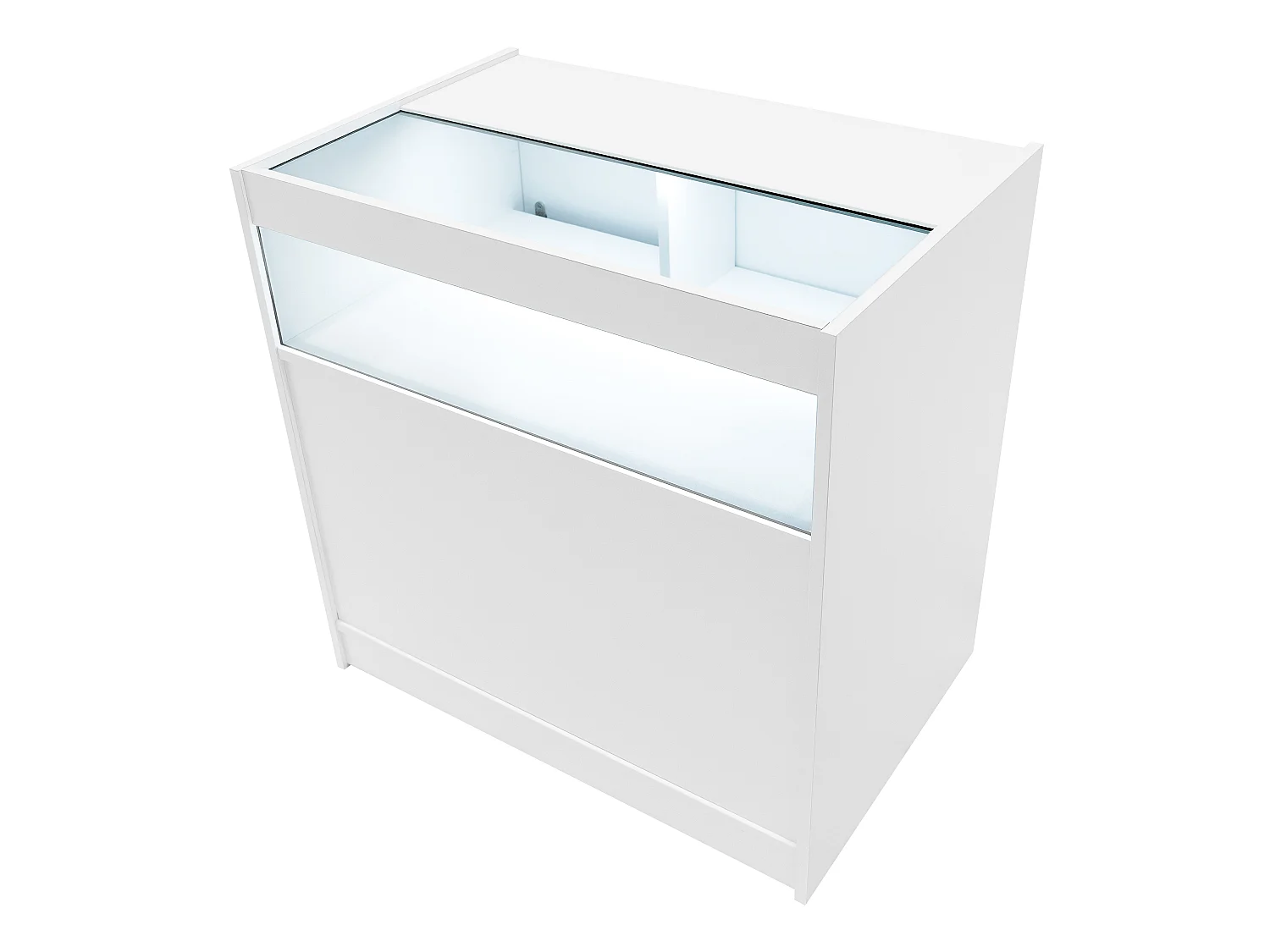 Set Mostradores Comerciales con Luz LED "EUROPA"  LM60 + B900 + C900 + TB60 – Blanco
