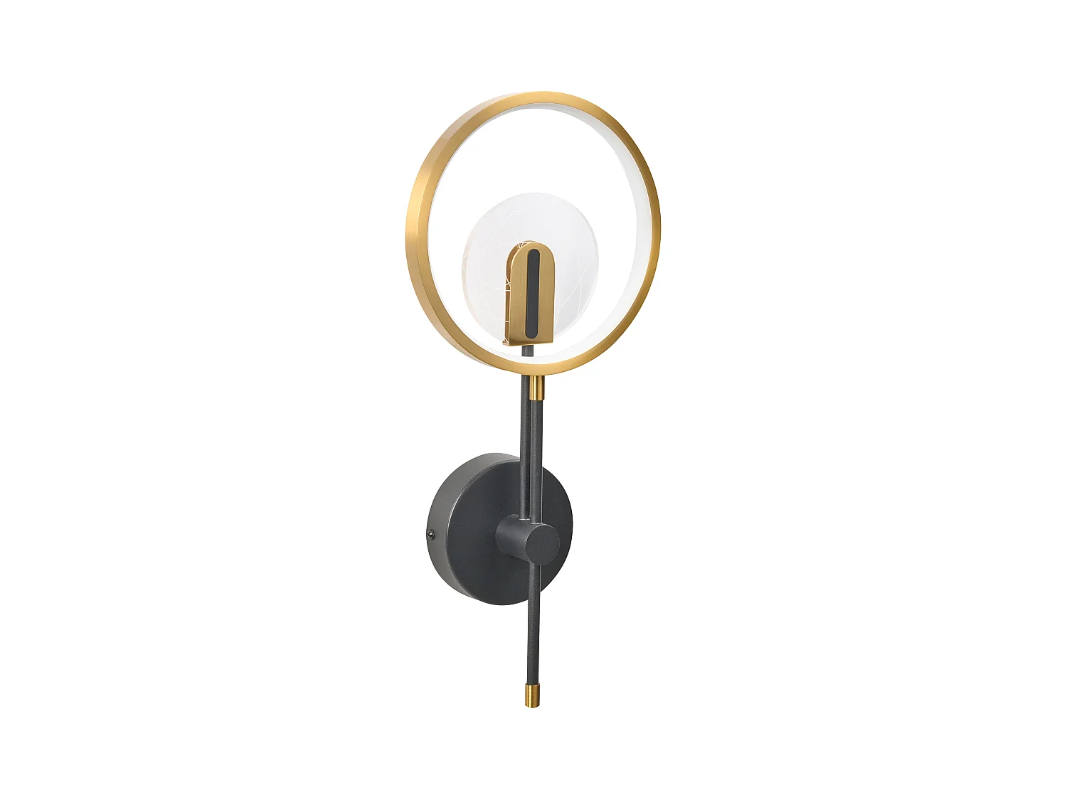 Lampe murale LED SAMBRE Métal Doré Noir