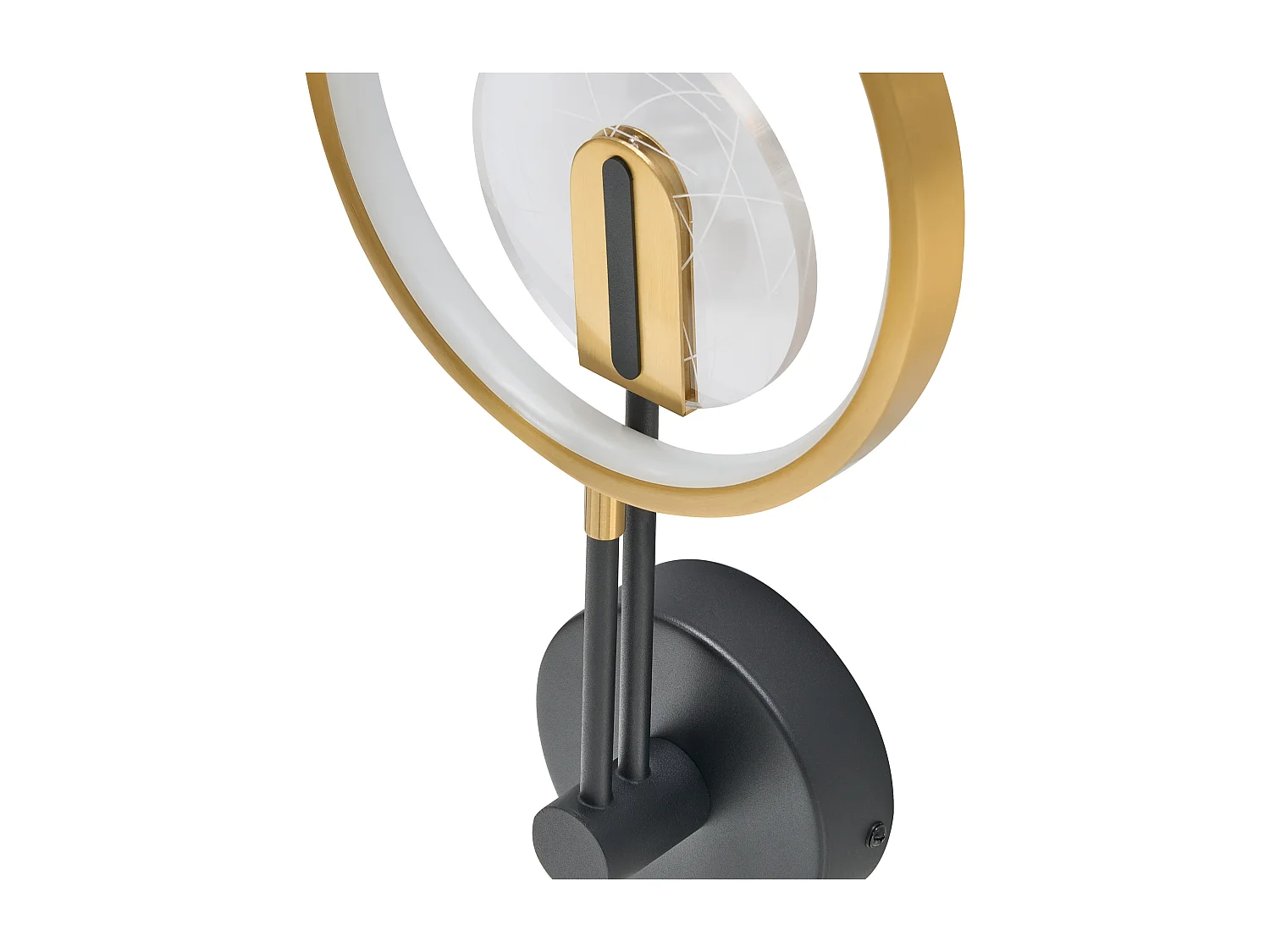 Lampe murale LED SAMBRE Métal Doré Noir