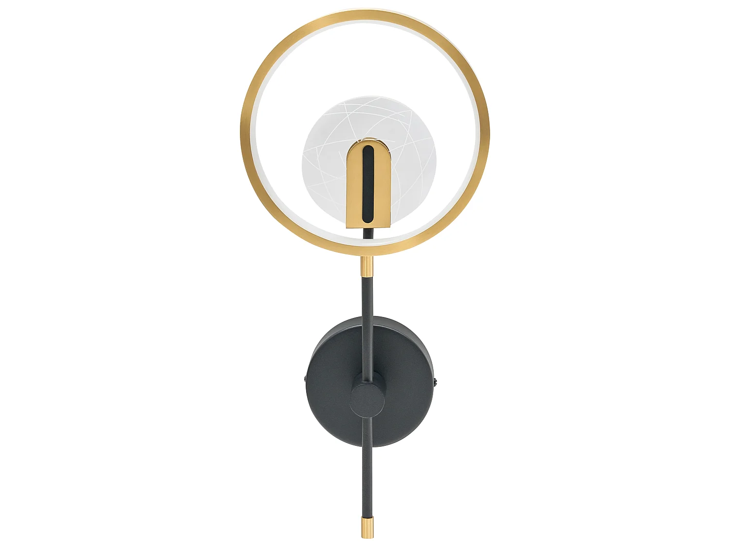 LED Wall Lamp SAMBRE Gold Black Metal