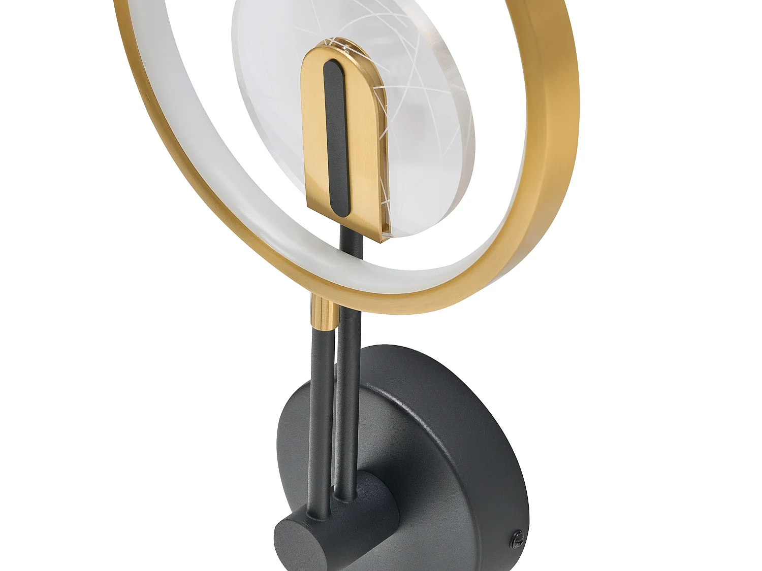 LED Wall Lamp SAMBRE Gold Black Metal