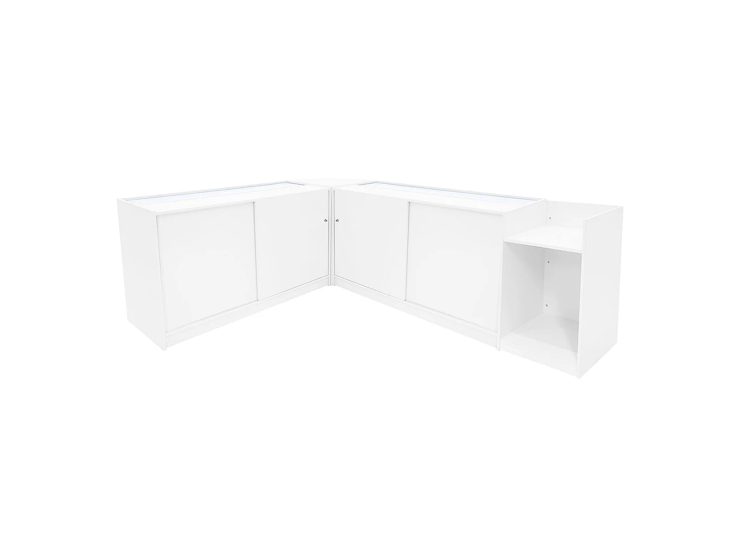 Europa LED-myymälätiskisarja B1500, C1500, TB60 ja LM60 - Valkoinen