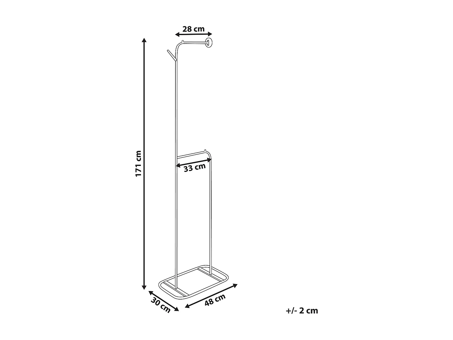 Porte-manteau EUREKA Argenté