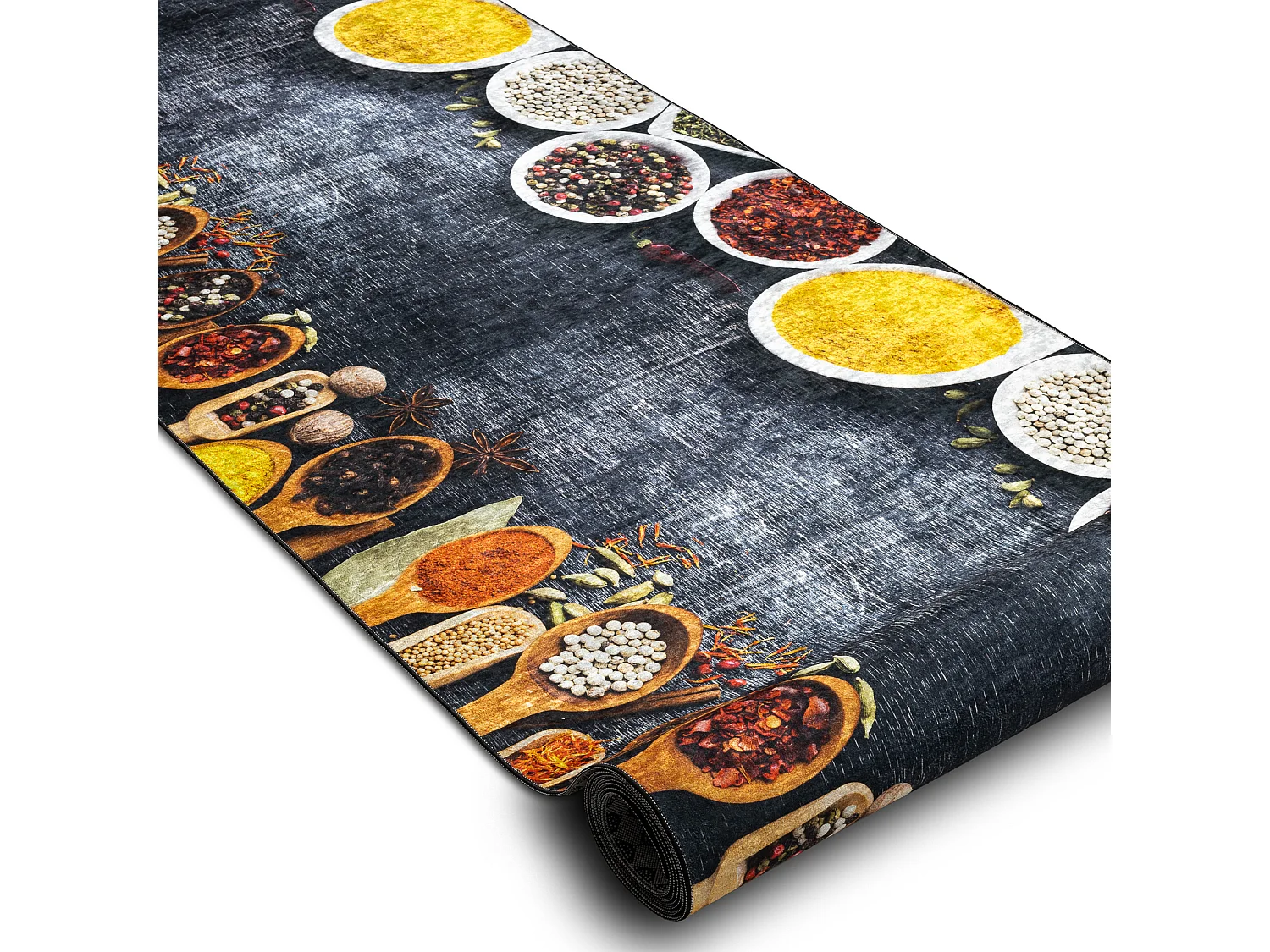 PASSATOIA gommata LOTUS KITCHEN 40580 Piatti, per la cucina grigio / g 100x220 cm