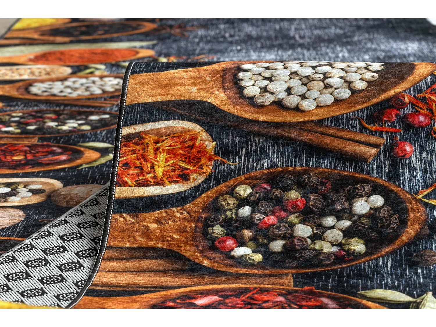 PASSATOIA gommata LOTUS KITCHEN 40580 Piatti, per la cucina grigio / g 120x1350 cm