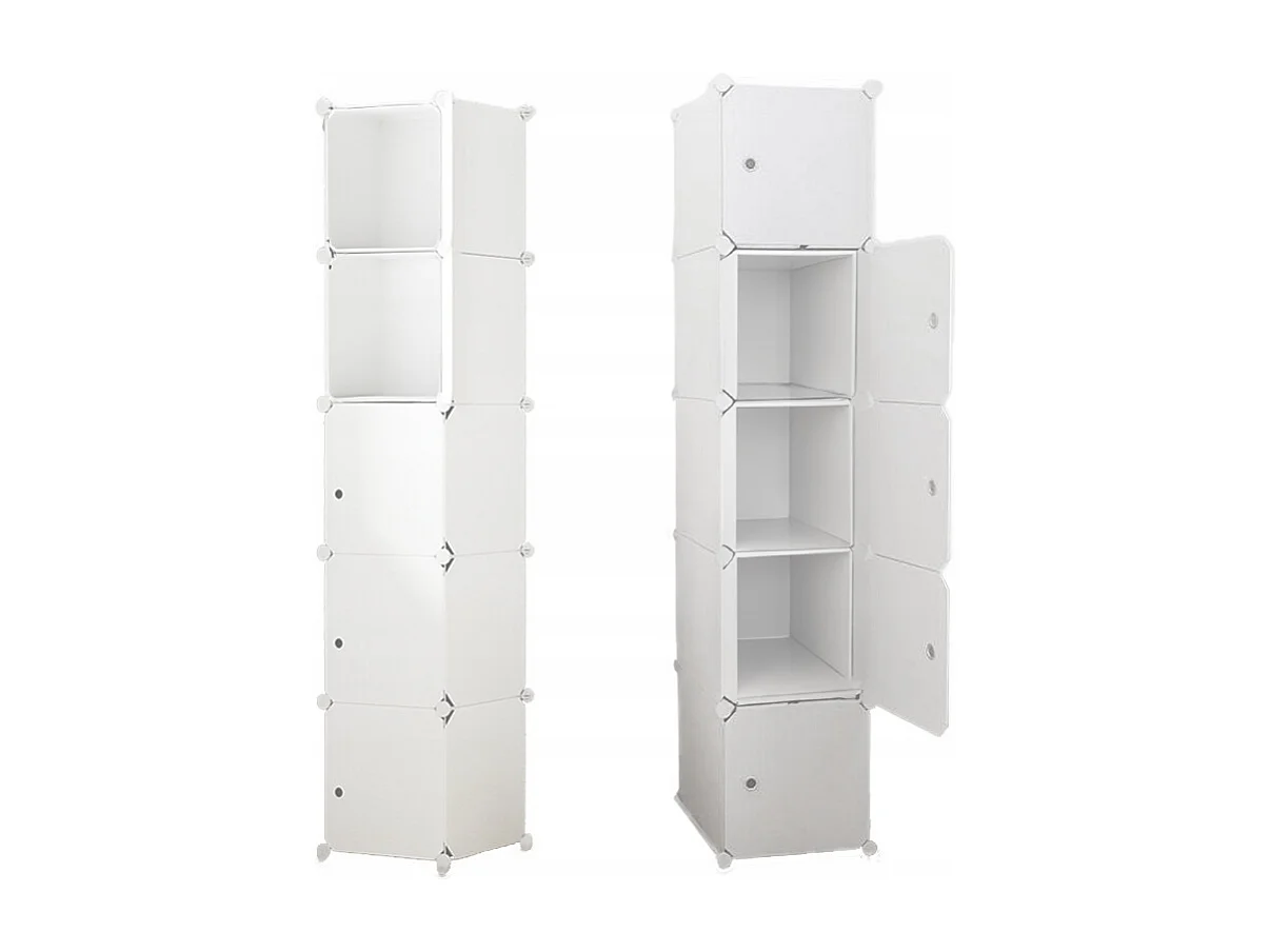 MODULAIRE KAST 5 PLANKEN REK KAST KAST KLEDINGKAST WIT