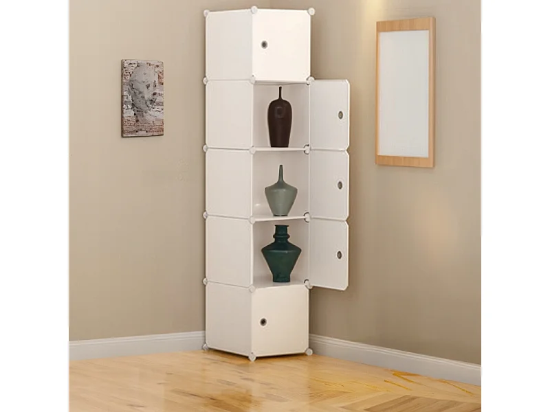 MODULAIRE KAST 5 PLANKEN REK KAST KAST KLEDINGKAST WIT