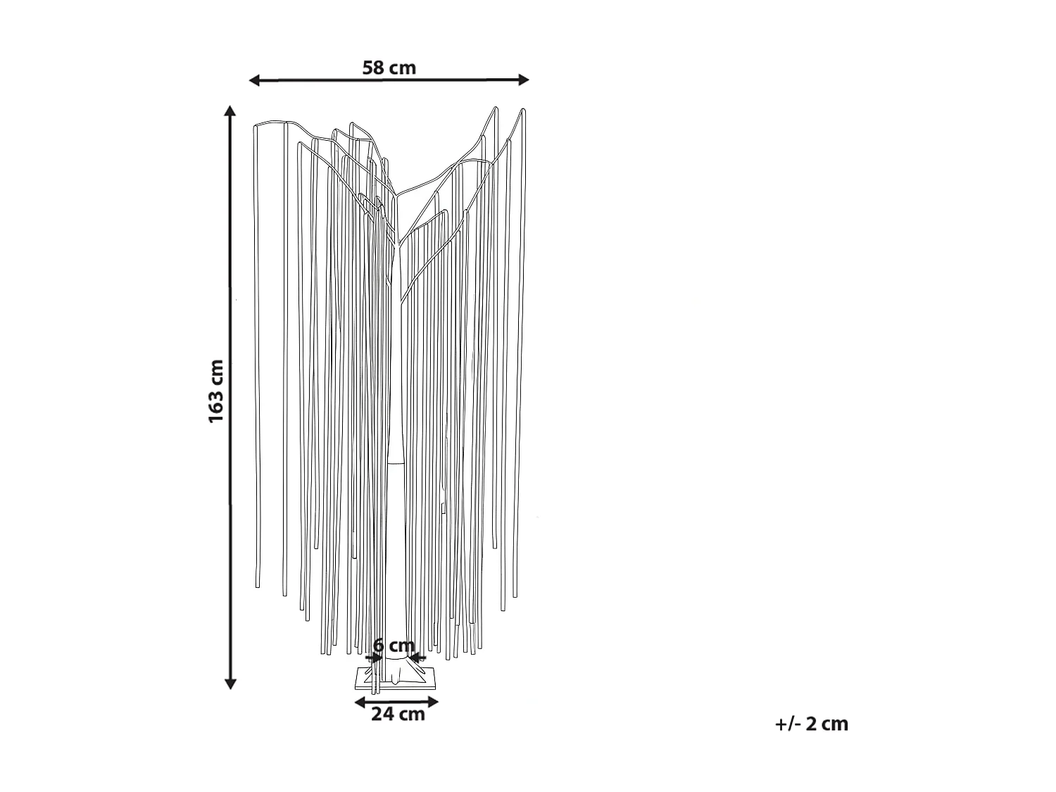 Décoration extérieure LED BOREN Arbre 163 cm Multicolore