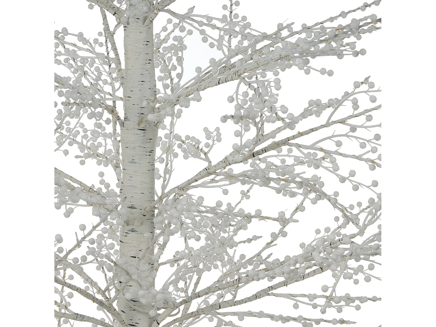 Décoration extérieure LED SUONTEE Arbre de Noël 180 cm Blanc